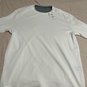 New With Tags White Club Room ribbed crew neck t-shirt #activewear